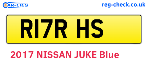 R17RHS are the vehicle registration plates.