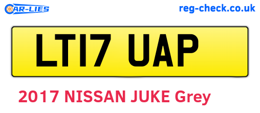 LT17UAP are the vehicle registration plates.