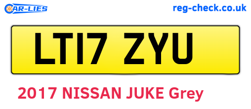 LT17ZYU are the vehicle registration plates.