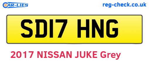 SD17HNG are the vehicle registration plates.