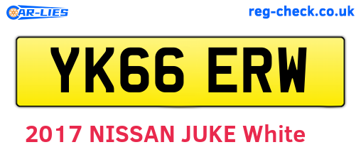 YK66ERW are the vehicle registration plates.