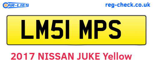 LM51MPS are the vehicle registration plates.