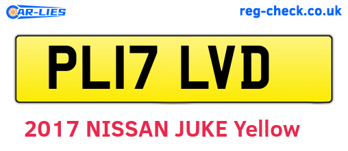 PL17LVD are the vehicle registration plates.