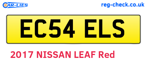 EC54ELS are the vehicle registration plates.