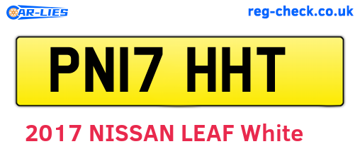 PN17HHT are the vehicle registration plates.