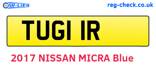 TUG11R are the vehicle registration plates.