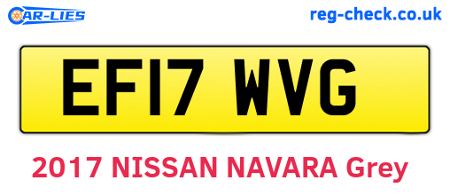 EF17WVG are the vehicle registration plates.