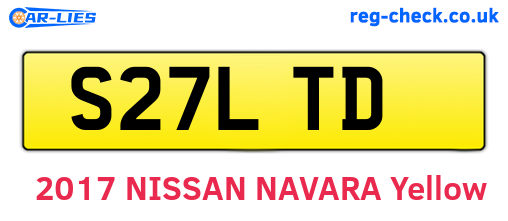 S27LTD are the vehicle registration plates.