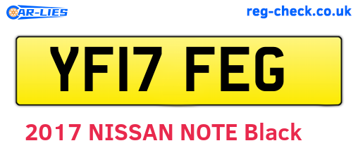 YF17FEG are the vehicle registration plates.