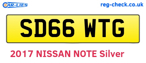 SD66WTG are the vehicle registration plates.
