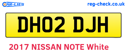 DH02DJH are the vehicle registration plates.