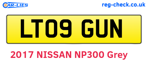 LT09GUN are the vehicle registration plates.
