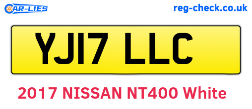 YJ17LLC are the vehicle registration plates.