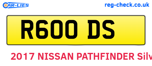 R60ODS are the vehicle registration plates.