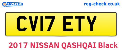 CV17ETY are the vehicle registration plates.