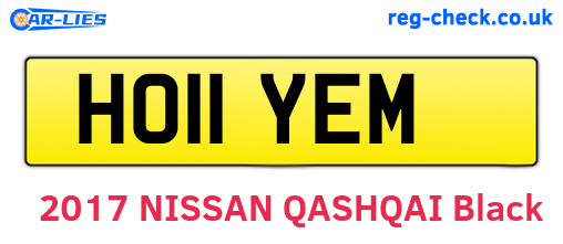HO11YEM are the vehicle registration plates.