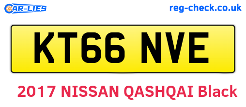 KT66NVE are the vehicle registration plates.