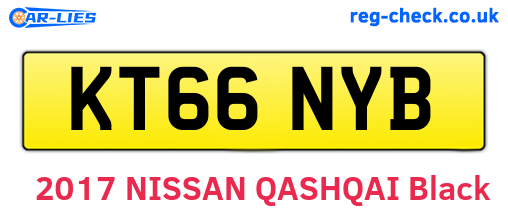 KT66NYB are the vehicle registration plates.