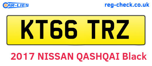 KT66TRZ are the vehicle registration plates.