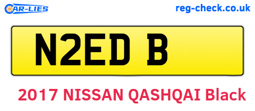 N2EDB are the vehicle registration plates.