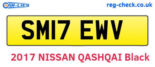 SM17EWV are the vehicle registration plates.