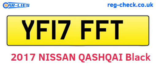 YF17FFT are the vehicle registration plates.