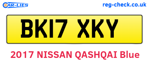 BK17XKY are the vehicle registration plates.
