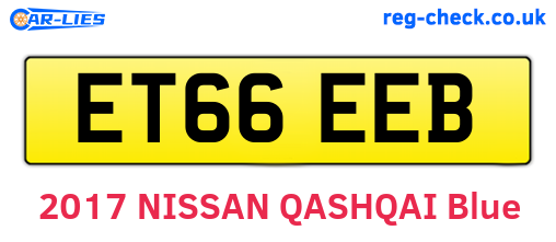 ET66EEB are the vehicle registration plates.