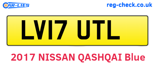 LV17UTL are the vehicle registration plates.