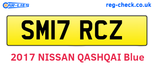 SM17RCZ are the vehicle registration plates.