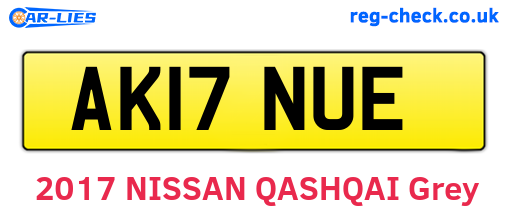 AK17NUE are the vehicle registration plates.