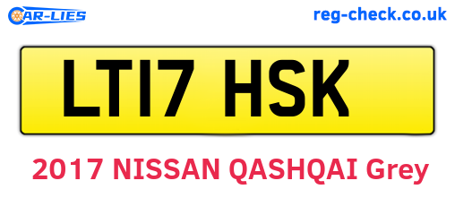LT17HSK are the vehicle registration plates.