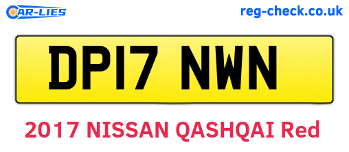 DP17NWN are the vehicle registration plates.