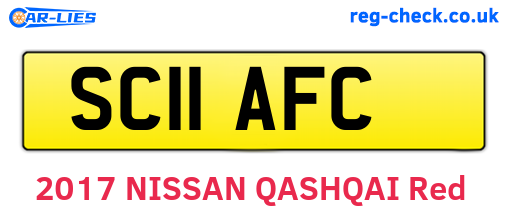 SC11AFC are the vehicle registration plates.