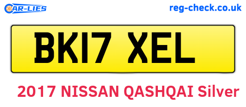 BK17XEL are the vehicle registration plates.