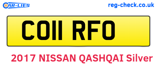 CO11RFO are the vehicle registration plates.