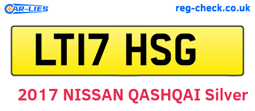 LT17HSG are the vehicle registration plates.