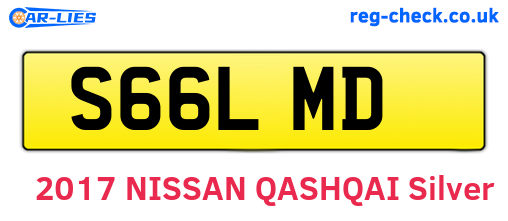 S66LMD are the vehicle registration plates.