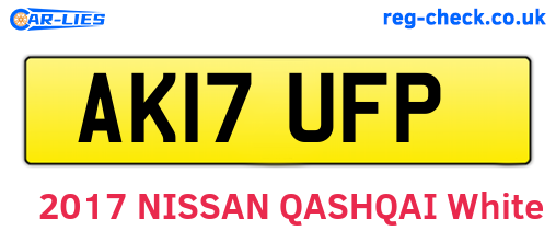 AK17UFP are the vehicle registration plates.