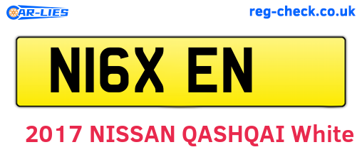 N16XEN are the vehicle registration plates.
