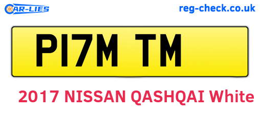 P17MTM are the vehicle registration plates.