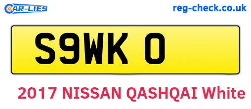 S9WKO are the vehicle registration plates.