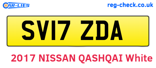 SV17ZDA are the vehicle registration plates.