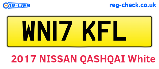 WN17KFL are the vehicle registration plates.