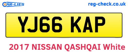 YJ66KAP are the vehicle registration plates.