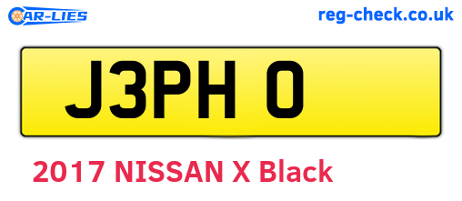 J3PHO are the vehicle registration plates.