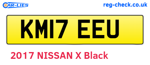 KM17EEU are the vehicle registration plates.
