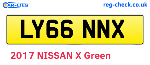 LY66NNX are the vehicle registration plates.