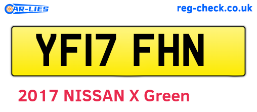 YF17FHN are the vehicle registration plates.