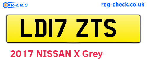LD17ZTS are the vehicle registration plates.